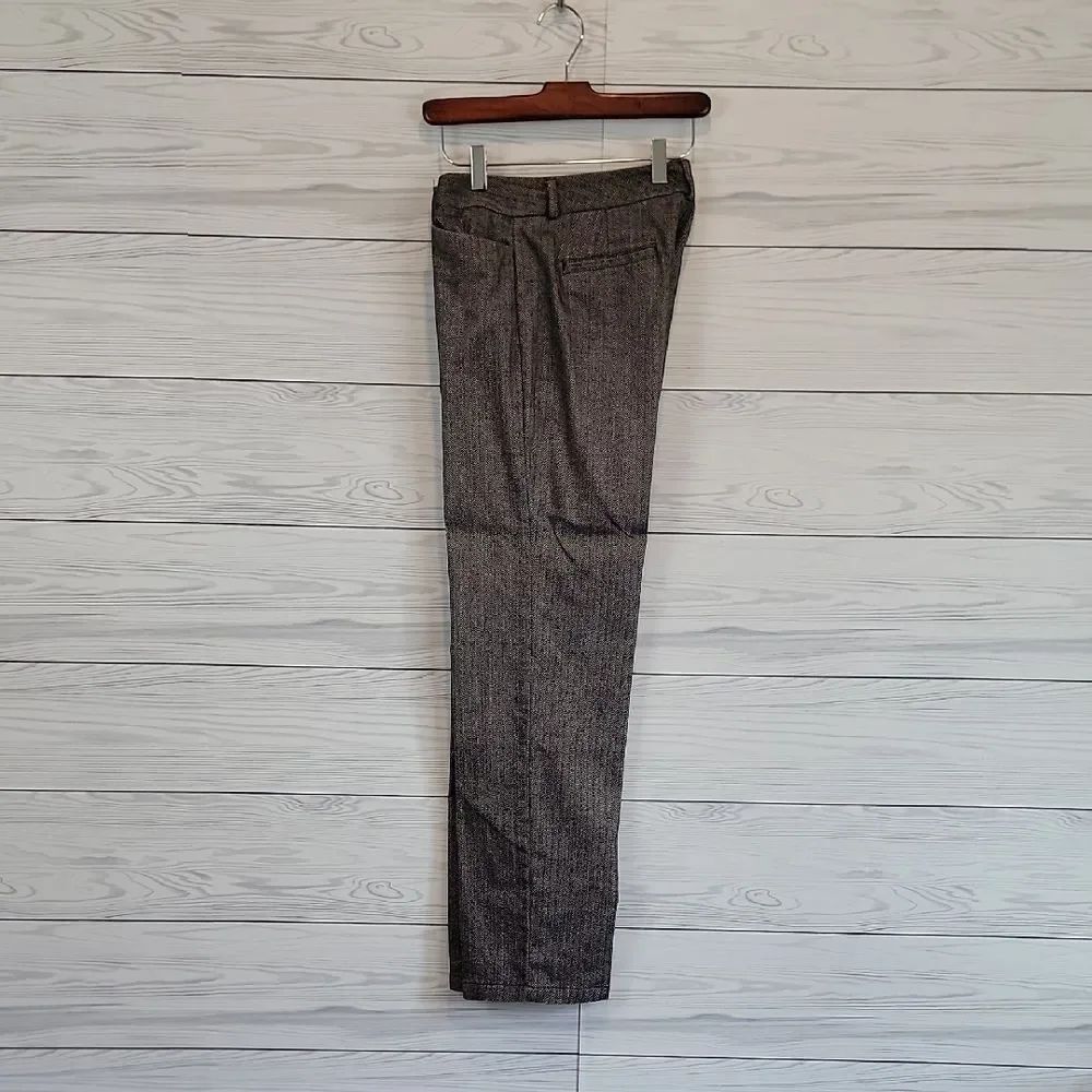 Dockers Women Metro Pant Herringbone Trouser - Black & White Waist Size 30"